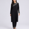 elrare black chain embroidery coords front view