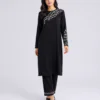 elrare black chain embroidery coords front view