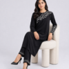 elrare black chain embroidery coords seated