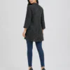 elrare black polka dot shirt tunic back view
