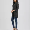 elrare black polka dot shirt tunic side view