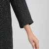 elrare black polka dot shirt tunic sleeve detail