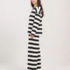 elrare black white stripe lounge side view