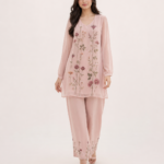 elrare blush floral embroidered coords front view
