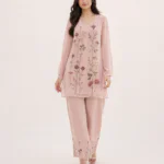elrare blush floral embroidered coords front view