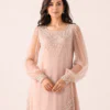 elrare blush pearl sequin maxi dress detail