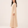 elrare champagne chikankari maxi dress side view
