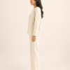 elrare cream star print lounge set side view