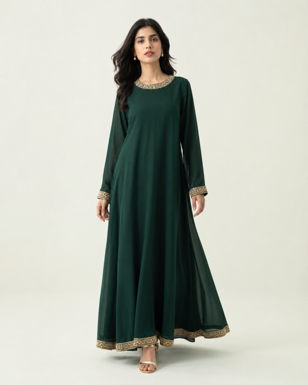Emerald Gold Border Maxi