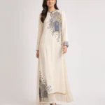 elrare ivory arch tile maxi dress front view