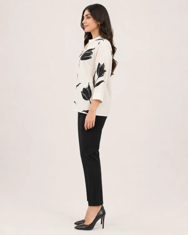 elrare ivory black tulip coords side view