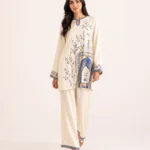 elrare ivory blue mughal coords front view