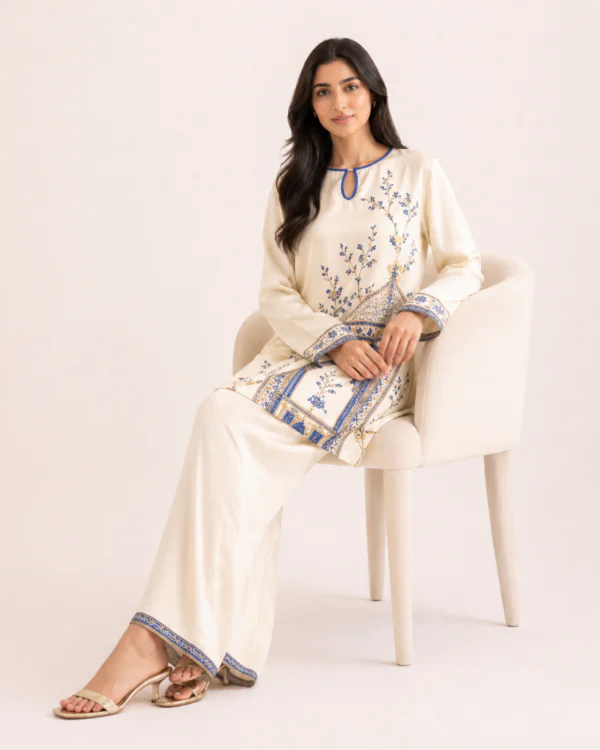 elrare ivory blue mughal coords seated