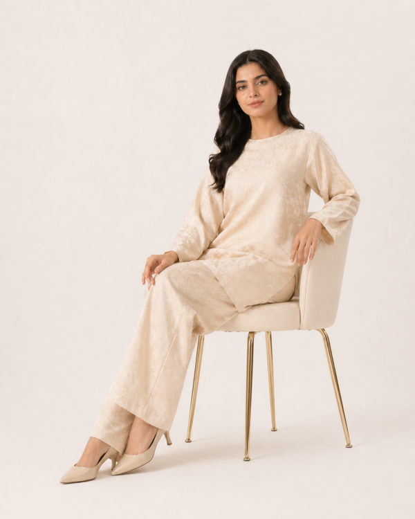 elrare ivory jacquard coords seated