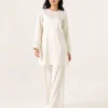 elrare ivory wide leg coords front view