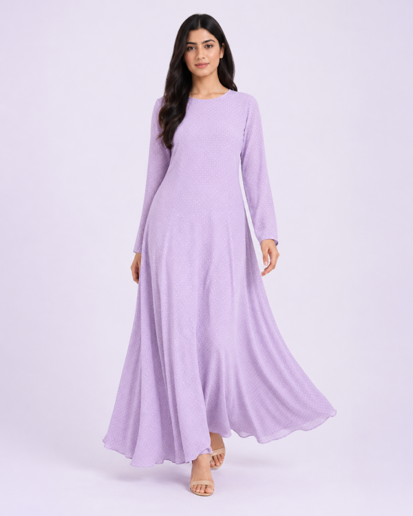 Lilac Flared Maxi