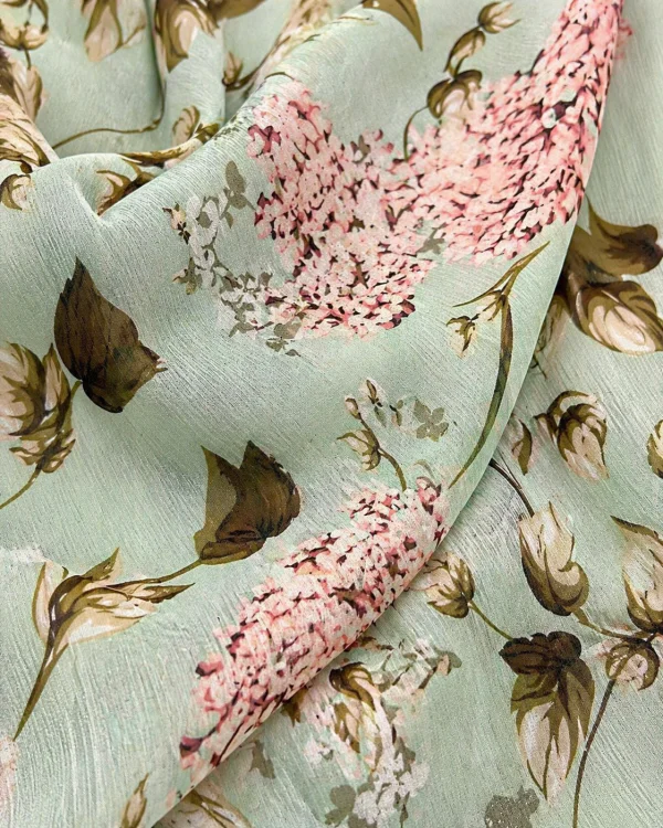 elrare mint garden floral maxi dress sleeve detail