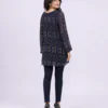 elrare navy aztec print tunic front pose