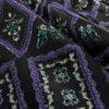 elrare navy aztec print tunic neckline detail