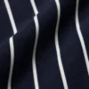 elrare navy stripe tunic top fabric closeup