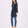 elrare navy stripe tunic top front pose