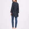 elrare navy stripe tunic top side view