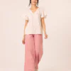 elrare pink floral flutter lounge set front view