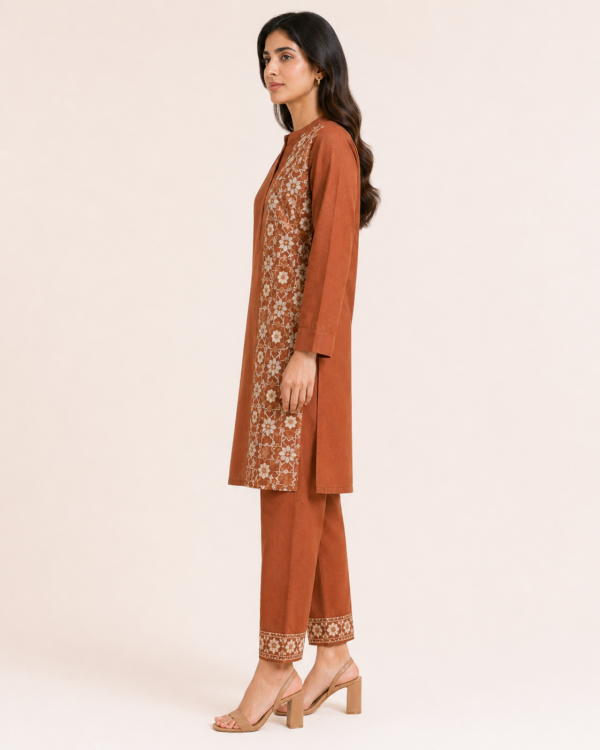 elrare rust lace panel coords side view