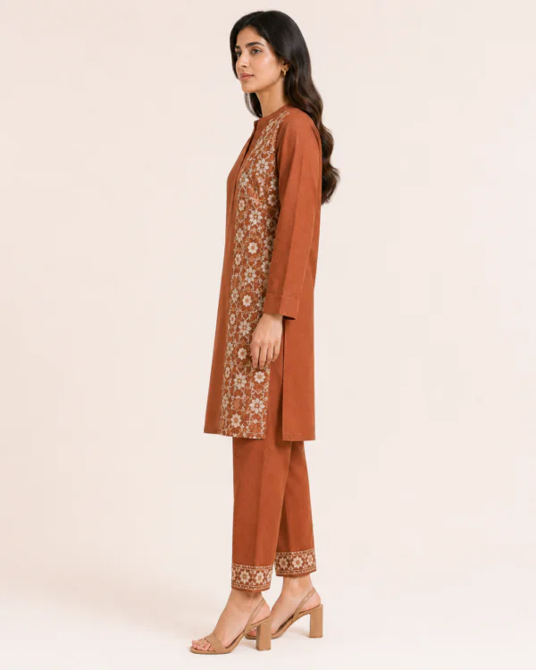 elrare rust lace panel coords side view