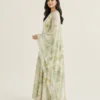 elrare sage watercolour floral kaftan side view