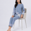 elrare steel blue cloud print coords seated