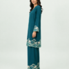 elrare teal wave print coords side view