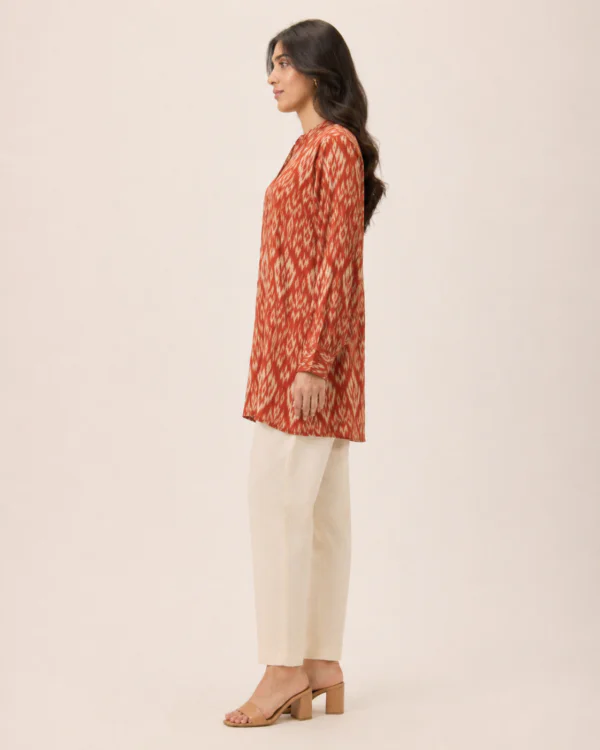 elrare terracotta ikat coords side view