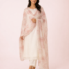 elrare blush watercolour rose dupatta front view