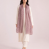 elrare dusty mauve tonal leaf dupatta front view