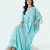 elrare aqua wave kaftan seated