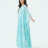 elrare aqua wave kaftan side view