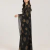 elrare black gold digital kaftan side view