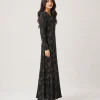 elrare black gold leaf maxi side view