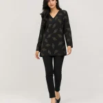elrare black gold leaf top front view