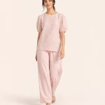elrare blush broderie lounge front view