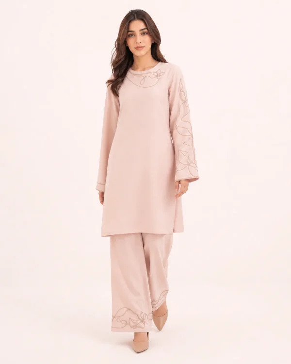 elrare blush cord embroidery coords front view