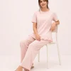elrare blush frill hem lounge seated