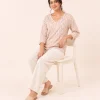 elrare blush leopard lounge seated
