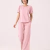 elrare blush puff solid lounge front view