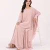 elrare blush solid kaftan seated