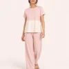 elrare blush tiered top lounge front view