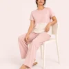 elrare blush tiered top lounge seated
