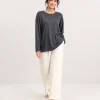 elrare charcoal ivory contrast lounge front view