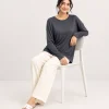 elrare charcoal ivory contrast lounge seated